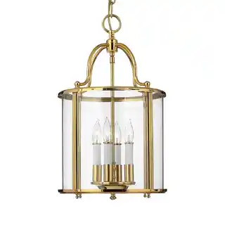 Elstead Lampa Hampton wisząca Gentry HK Gentry P M PB, chrom, tekstylne klosze, nowoczesny design