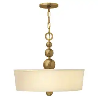Elstead Zelda HK ZELDA P B PN lampa wisząca szklana niklowana okrągła na łańcuchu