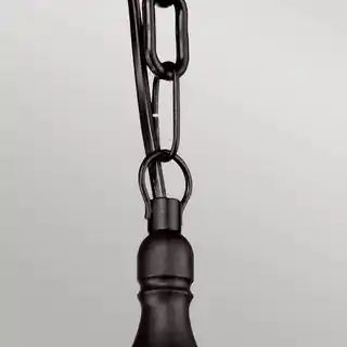 Elstead Lighting lampa wisząca Kinsale chain IP44 czarna industrialna na łańcuchu dekoracyjna