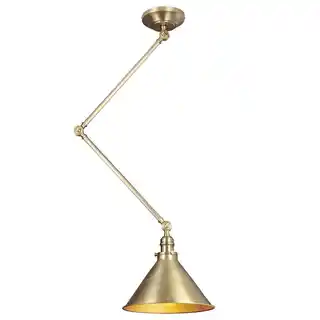 Elstead Lighting Lampa loftowa wisząca ścienna Provence mosiądz postarzały, metalowa oprawa industrialna, łącznik sufitowy i ścienny