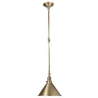 Elstead Lighting Lampa loftowa wisząca ścienna Provence mosiądz postarzały, metalowa oprawa industrialna, łącznik sufitowy i ścienny