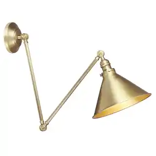 Elstead Lighting Lampa loftowa wisząca ścienna Provence mosiądz postarzały, metalowa oprawa industrialna, łącznik sufitowy i ścienny