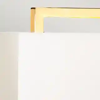 Elstead Lampa stolowa Cross, polerowane złoto, abażur ivory, kolekcja Cross