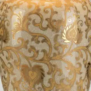 Elstead Lighting lampa stołowa Goldthistle złoto, biała, ceramiczna, kolekcja Goldthistle, model TL
