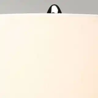 Elstead Lampa stołowa Kara niebieska, oprawa nikiel, abażur jasnoszary, model DL-KARA-TL-BLUE