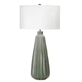 Elstead Lighting Lampa stołowa Kew KEW TL szałwiowa, biały abażur