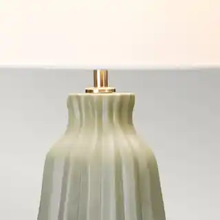 Elstead Lighting Lampa stołowa Kew KEW TL szałwiowa, biały abażur