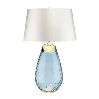 Elstead Lena LENA-TL-L-BLUE-OWSS lampa stołowa, niebieski, kolekcja Lena