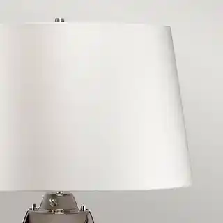 Elstead Lighting Lampa stołowa Lena, abażur biały, kolor śliwkowy, model LENA-TL-L-PLUM-OWSS
