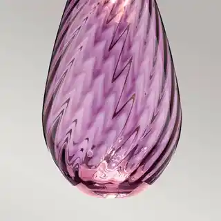 Elstead Lighting Lampa stołowa Lena, abażur biały, kolor śliwkowy, model LENA-TL-L-PLUM-OWSS