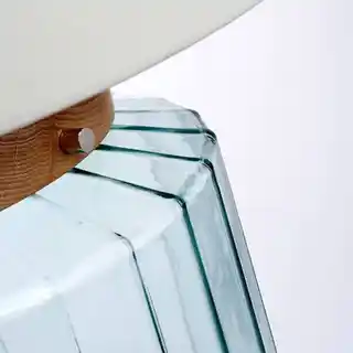 Elstead Lampa stolowa Luga szkło, naturalny kolor, model LUGA TL