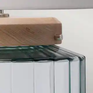 Elstead Lampa stolowa Luga szkło, naturalny kolor, model LUGA TL