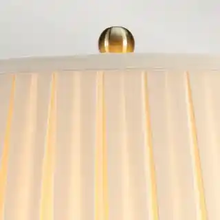 Elstead Lampa stołowa Morris, czarny złoty kremowy abażur, kolekcja Morris TL Large