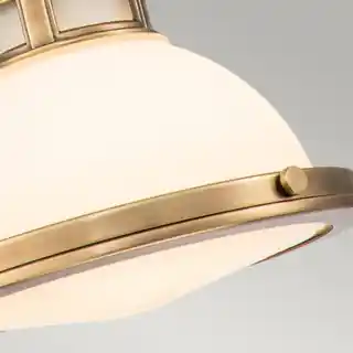 Elstead lampa wisząca Amelia mosiądz, kolekcja HK Amelia, model P S HB