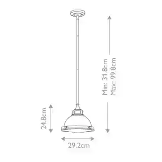Elstead lampa wisząca Amelia mosiądz, kolekcja HK Amelia, model P S HB