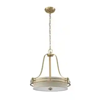 Elstead Lampa wisząca Gotham szczotkowany mosiądz, model QZ-GOTHAM-P-BB
