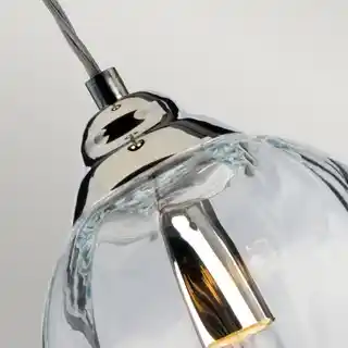 Elstead Lampa wisząca Tiber TIBER-P-CLEAR chromowana oprawa w kolorze polerowanego niklu