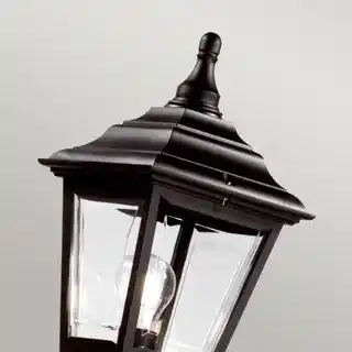 Elstead Lighting latarnia stojąca Kerry Kerry Post IP44 czarna, klasyczna, zewnętrzna, do parku