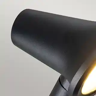 Elstead Latarnia Nocna LED Selma IP66 czarna, naścienna, zasilanie LED, nowoczesny design