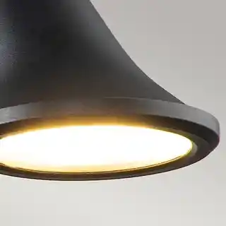Elstead Latarnia Nocna LED Selma IP66 czarna, naścienna, zasilanie LED, nowoczesny design