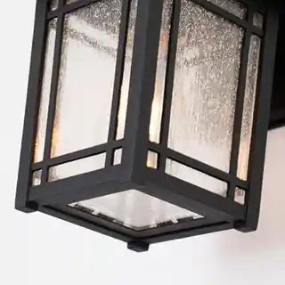 Elstead Cedar Point QZ-Cedar Point S BK lampa naścienna latarnia ogrodowa, czarna, aluminiowa, nowoczesny design