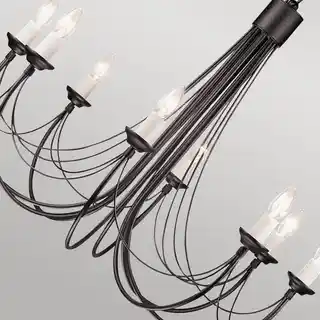 Elstead Żyrandol CARISBROOKE CB8 BLACK