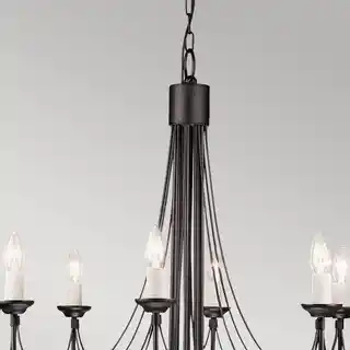 Elstead Żyrandol CARISBROOKE CB8 BLACK
