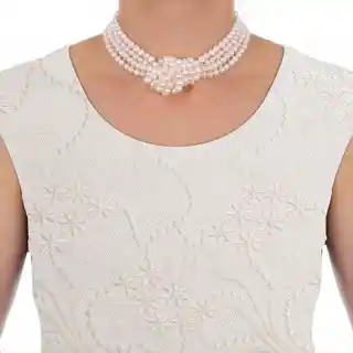 Enaya LAMAR PARTY naszyjnik perły naturalne długi na plecy 2 m ślub