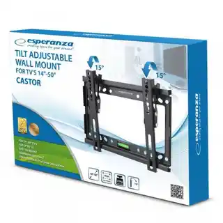 Esperanza uchwyt do telewizora 14-50 cali Castor ERW010, regulowany, czarny