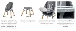 Espiro Krzesełko do karmienia Sense 4w1 onyx