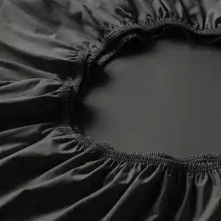 Estella Prześcieradło ze ściągaczem jersey premium ciemnoszare 160x200, 180 g/m2