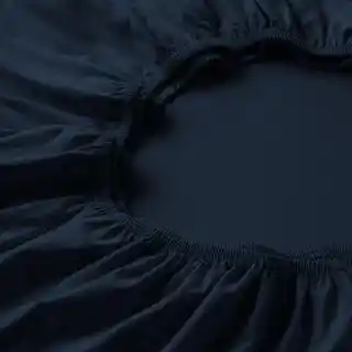Estella Prześcieradło ze ściągaczem Zwirn Jersey Premium Indigo, rozmiar, wysokiej jakości, kolor indigo, marka Estella