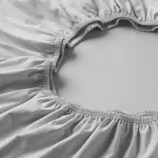 Estella Prześcieradło jersey z gumką 100x200 szare, premium, zwirn, 180 g/m2