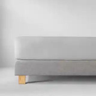 Estella Prześcieradło jersey z gumką 100x200 szare, premium, zwirn, 180 g/m2