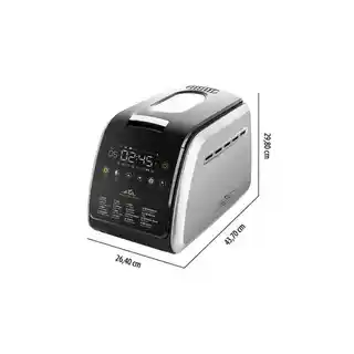 ETA Wypiekacz do chleba Delicca II Max 714990040, automatyczny, 900g, 12 poziomów, funkcja wyrastania, stal nierdzewna
