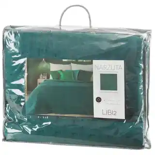 Eurofirany Classic narzuta pikowana 170x210 cm ciemnoturkusowa technika hot press