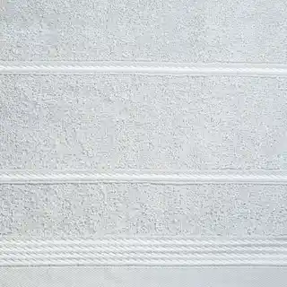 Eurofirany Classic ręcznik 30x50 cm bawełna bordiura sznurek jasnopopielaty