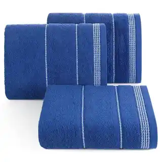 Eurofirany Classic ręcznik 50x90 cm bawełna bordiura sznurek granatowy