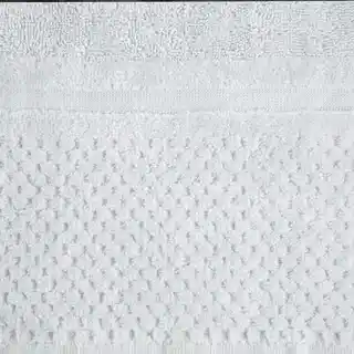 EUROFIRANY CLASSIC Ręcznik z welurową bordiurą o ryżowej fakturze 30x50cm srebrny