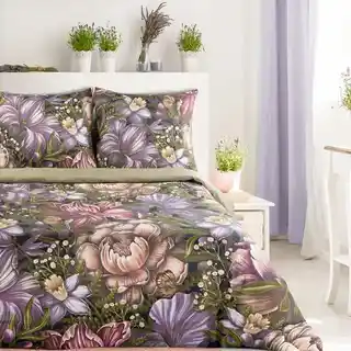 EUROFIRANY Komplet pościeli Nika 45 220 x 200 cm Oliwkowy