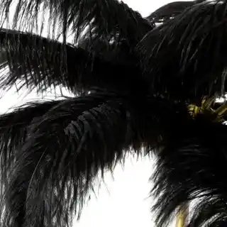 Eurofirany Lampa podłogowa Feri 432983 Czarno-złoty wysokość 180 cm