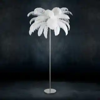 Eurofirany Lampa podłogowa Feri 6 464602 Srebrny wysokość 180 cm