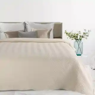 Eurofirany Narzuta Len 3 200 x 220 cm Kremowy