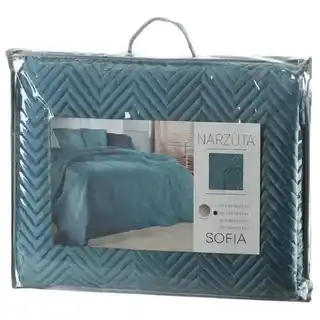 Eurofirany Narzuta Sofia 170 x 210 cm Niebieski