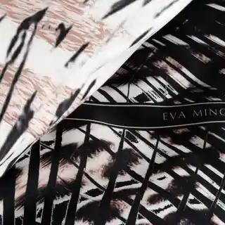 Eva Minge Eurofirany pościel satynowa 160x200, trzyczęściowy komplet, poszewki 70x80, makosatyna, pudrowa czarna pantera