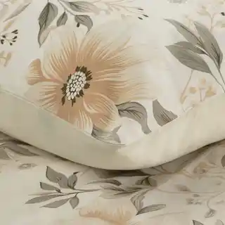 Eurofirany Pościel bawełniana 220x200 Sonia 31 kremowa jasna