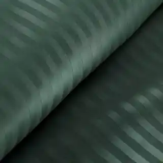 Eurofirany Pościel satynowa 140x200 Vera zielona ciemna prążki adamaszkowa