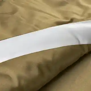 Eurofirany Pościel satynowa Laura złota biała 160x200 ozdobna krawędź