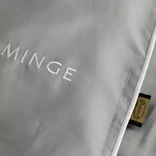 Eva Minge Eurofirany Pościel satynowa 220x200 szara lamówka 8C