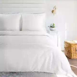 Eurofirany Pościel satynowa 220x200 Retro 6 biała z koronką w pudełku